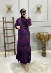 Batik Desen Bayan Tesettür Elbise