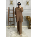 Cep Detaylı Sandy Takım bordo - 40