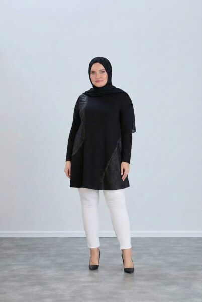 Narin Tunik  Asimetrik Detaylı Şık ve Rahat Kesim