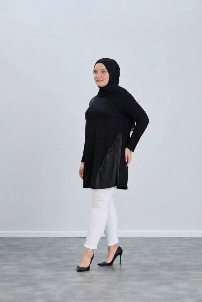 Narin Tunik  Asimetrik Detaylı Şık ve Rahat Kesim