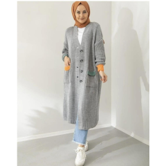 Uzun Bayan Triko Hırka