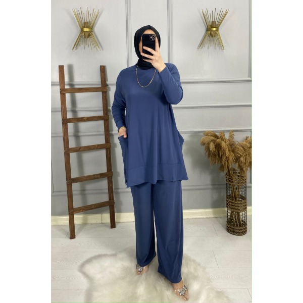 Cep Detaylı Sandy Takım 44 - camel